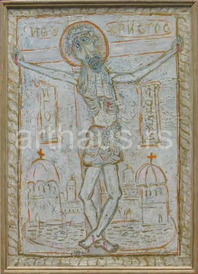 Igor Vasiljev, Isus Hristos, 1952, ulje na platnu, 79x55 cm