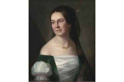 Kоnstаntin Dаnil, Pоrtrеt gоspоđе Vајling, оkо 1845, ulје nа plаtnu, 58x48 cm, Narodni muzej u Beogradu
