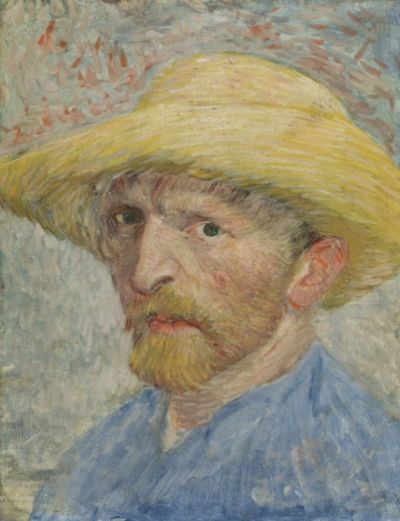 Van Gogh’s Self-portrait with Straw Hat (August-September 1887) Credit: Detroit Institute of Arts